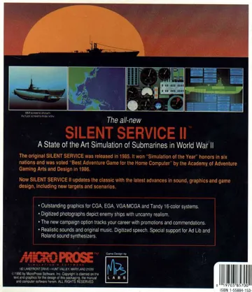 Silent Service II_Disk1 box cover back